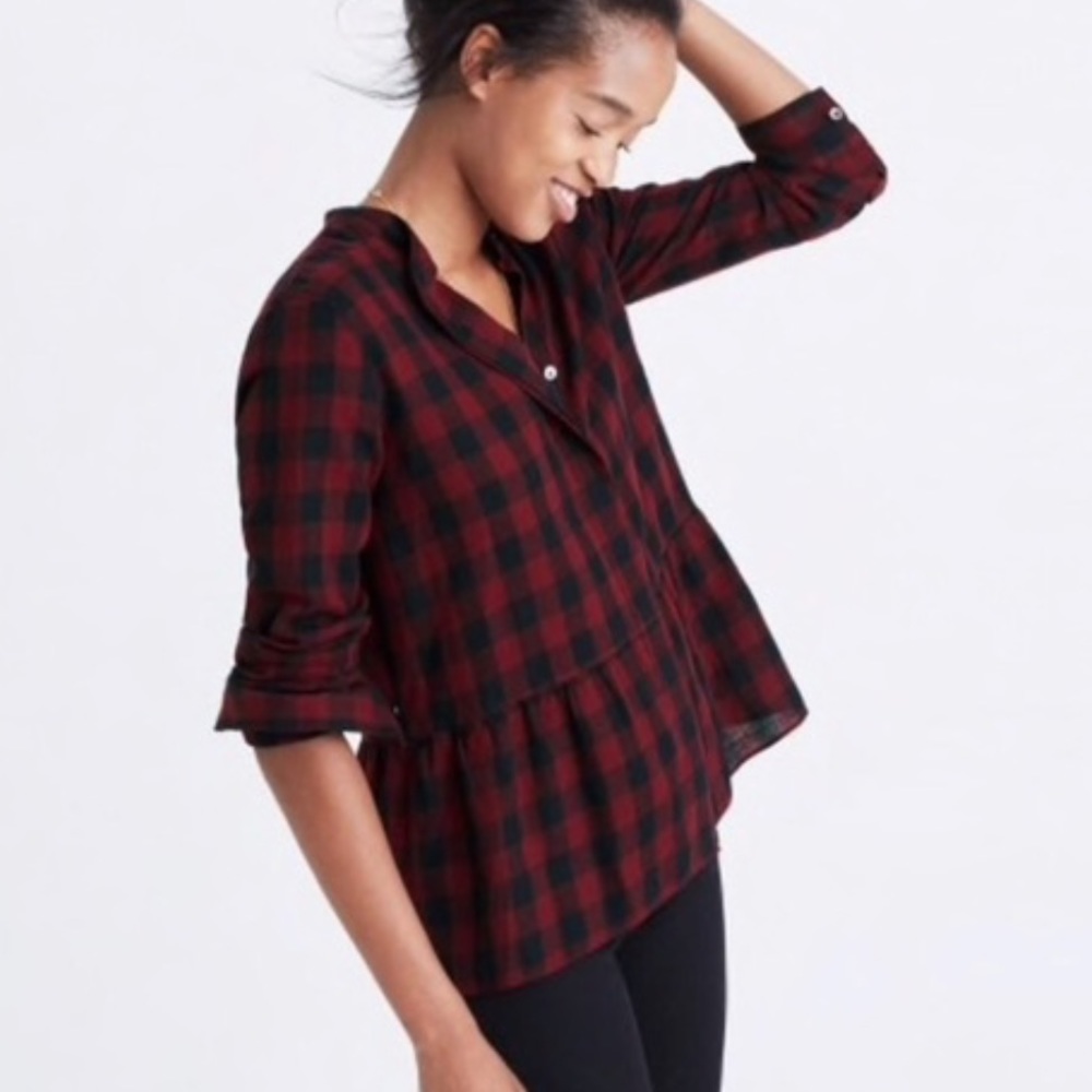 Madewell Lakeside Peplum Shirt